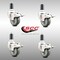 Service Caster 3 Inch 316SS Gray Poly Swivel 1-3/8 Inch Expanding Stem Caster Set Lock Brake SCC-SS316TTLEX20S314-PPUB-138-4 - alternate 4
